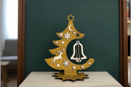 レーザー加工：クリスマスオーナメントの作り方（初級）