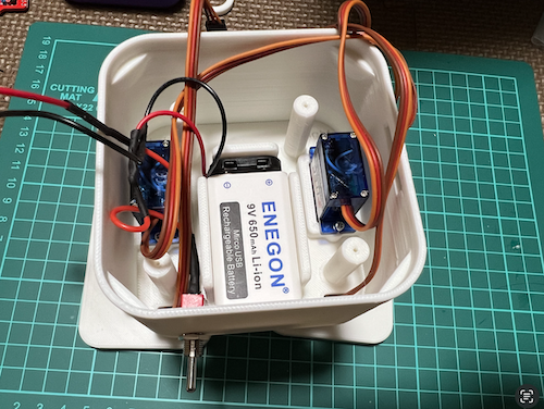電池取付